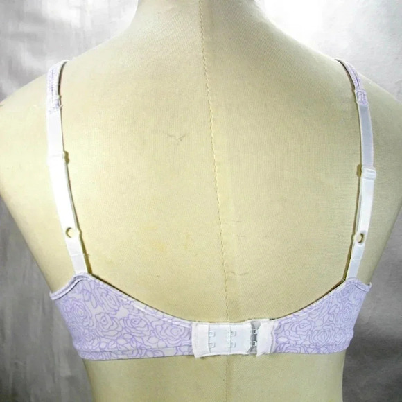 40DD Bali 3383‎ Passion For Comfort Underwire Bra Lavender Floral NWT - Picture 10 of 12